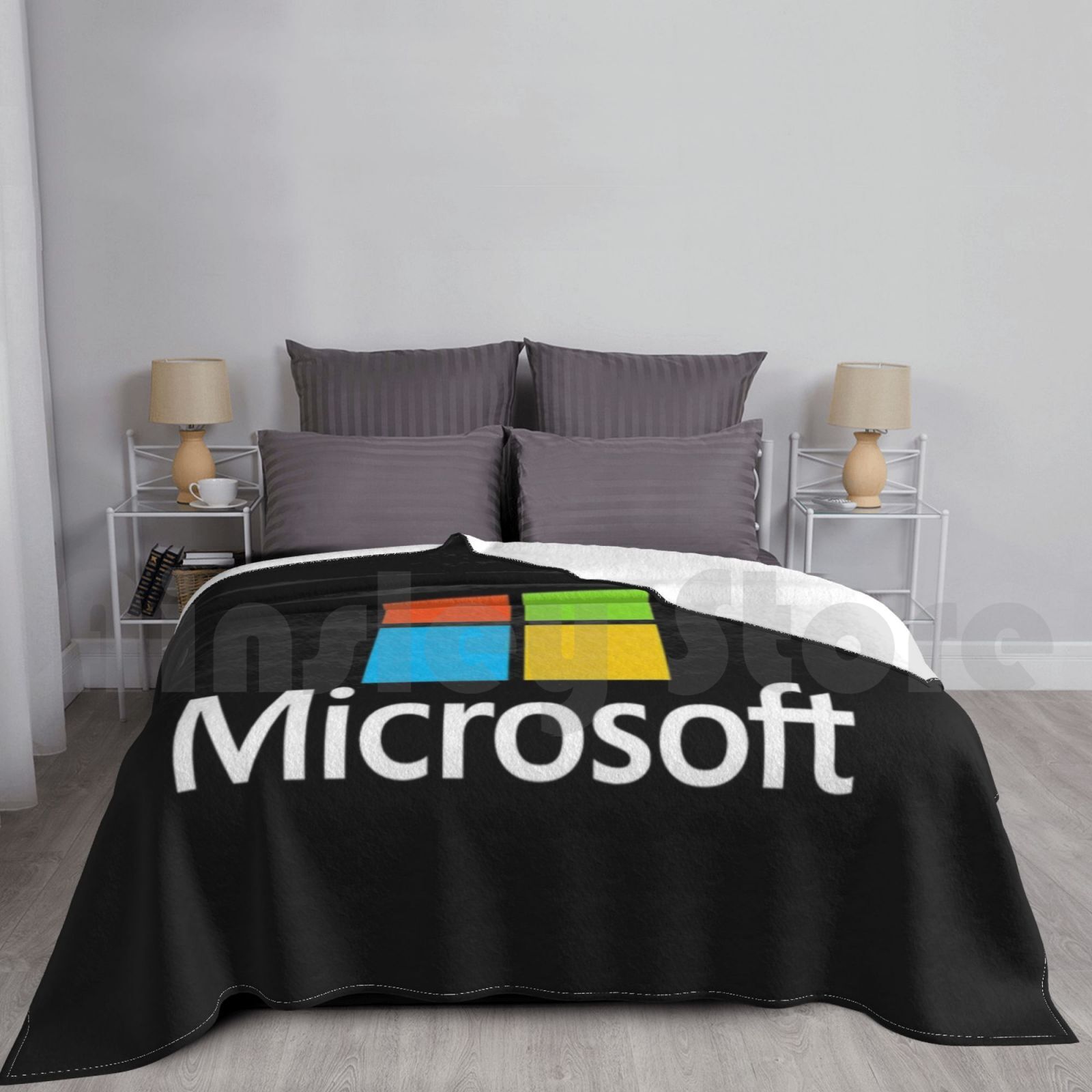 Microsoft Type Blanket Fashion - مراجعة Office Tech Logo وسعره