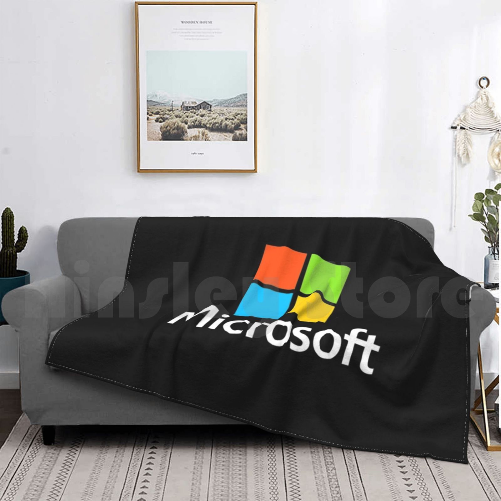 Microsoft Type Blanket Fashion - مراجعة Office Tech Logo وسعره