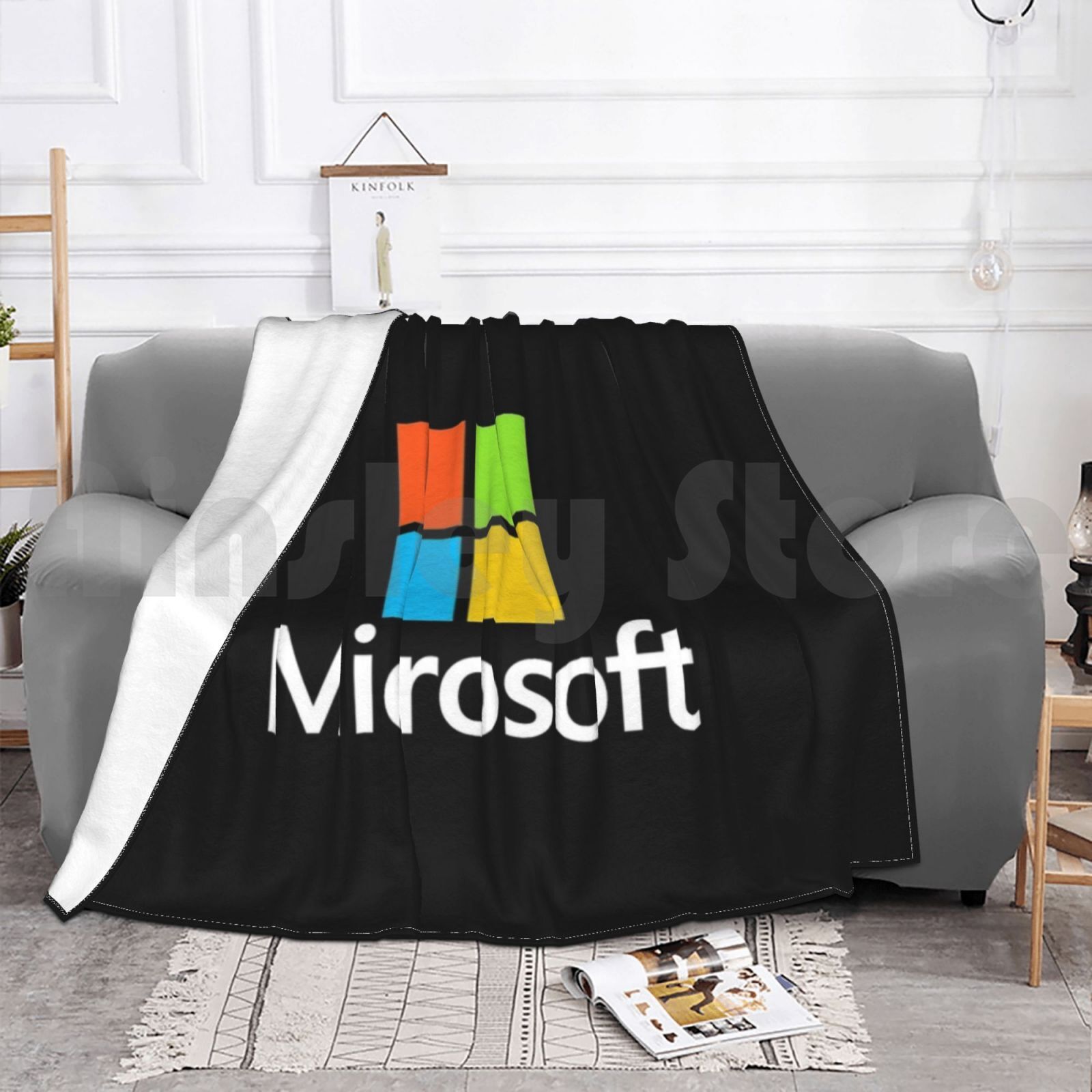 Microsoft Type Blanket Fashion - مراجعة Office Tech Logo وسعره