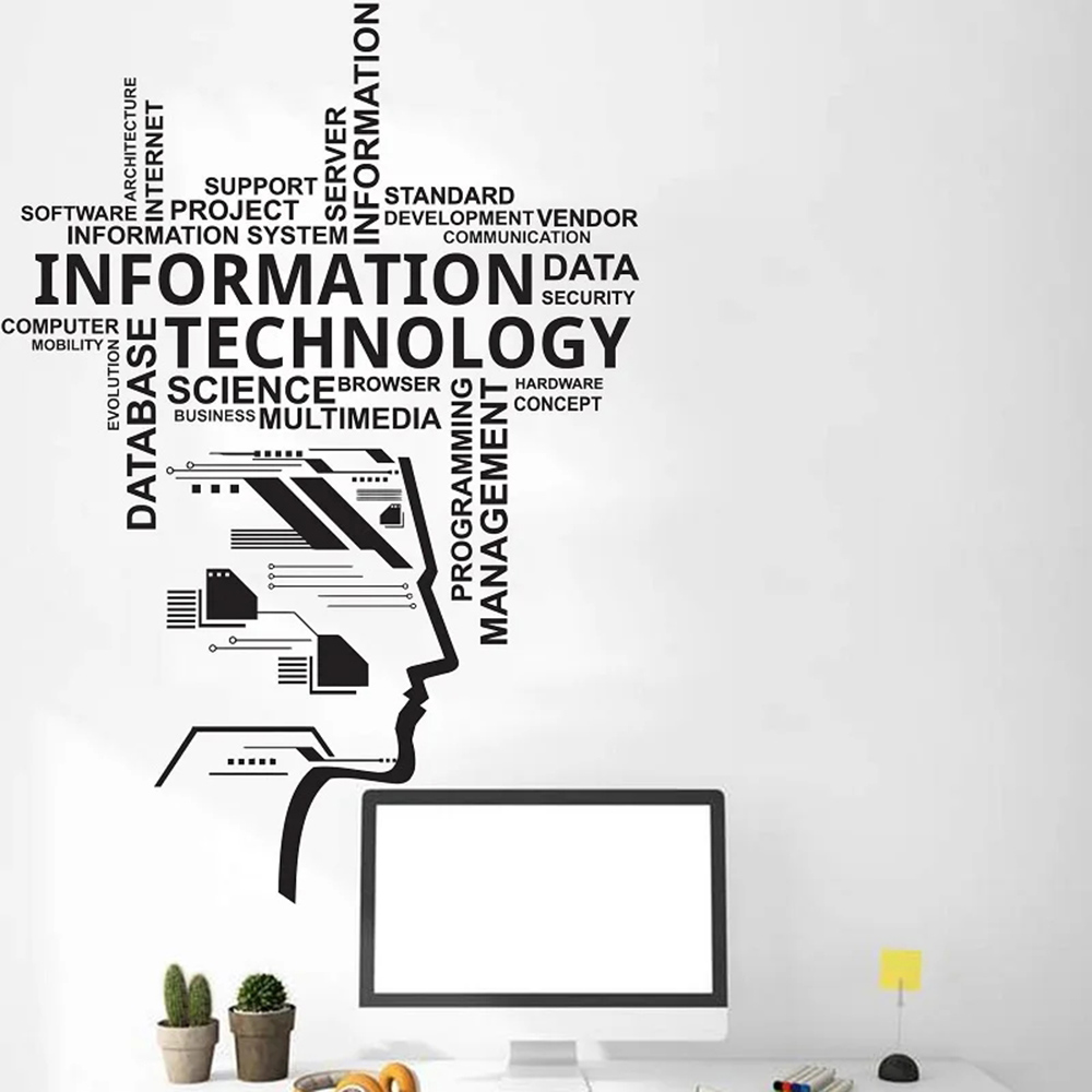ملصق جداري من الفينيل بتقنية ا - مراجعة Information Technology Officer وسعره